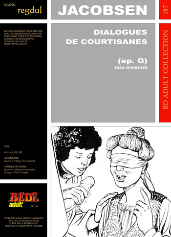[Bédé Adult 187] Jacobsen [= Jacques Lemonnier] & Pierre Louÿs - Dialogues de Courtisanes : Duo d'amour cover