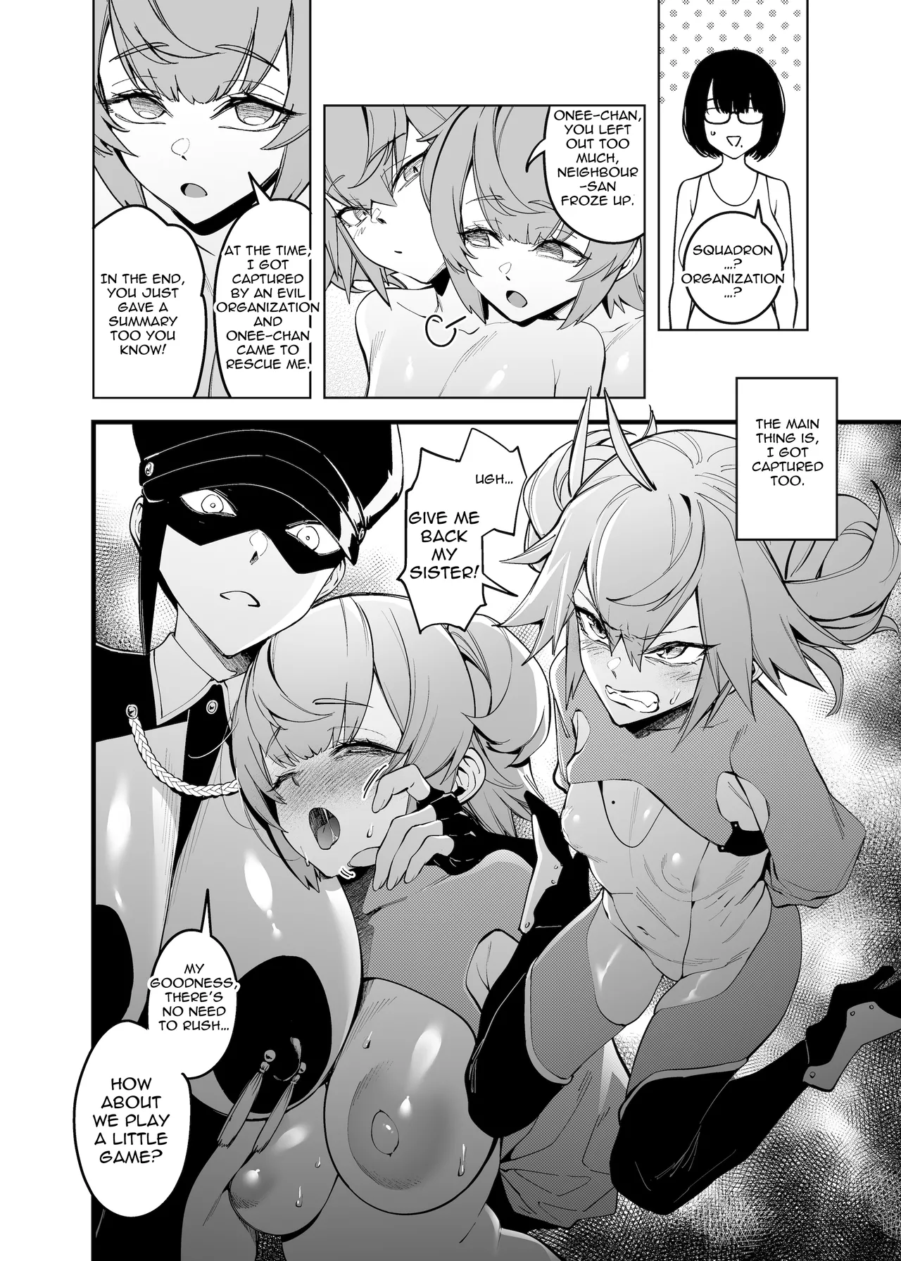 Otonari no Futago wa Yami Soshiki ni Nikutai Kaizou Sareta Moto Seigi Sentai Member Deshita | The Twins Next Door were Former Super Sentai Members who had their Bodies Remodelled page 9 full