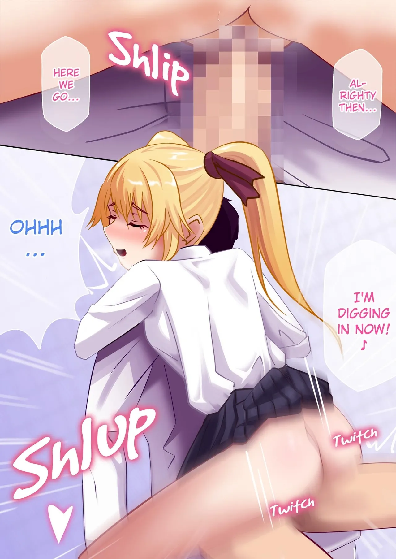 Kyouyuu Toilet de JK ni Sakuseisarete Shofuki Shichatta Ryman no Hanashi. | Sprayed on and Squeezed by a High School Girl in the Bathroom. page 11 full
