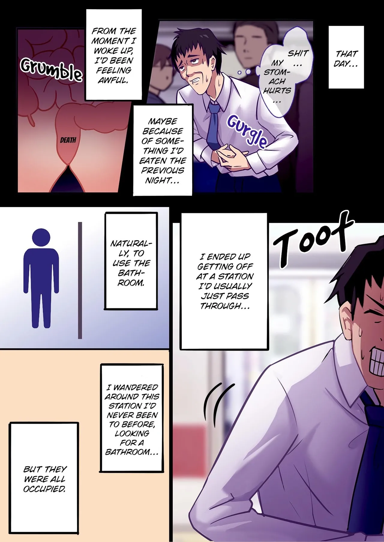 Kyouyuu Toilet de JK ni Sakuseisarete Shofuki Shichatta Ryman no Hanashi. | Sprayed on and Squeezed by a High School Girl in the Bathroom. page 3 full