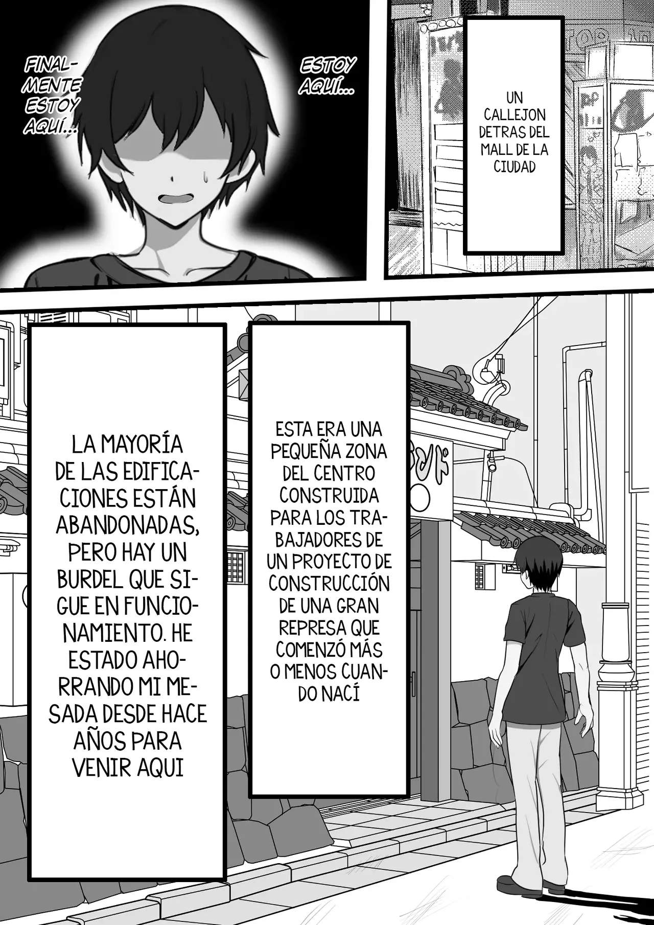 Mura ni Ikken-dake no Fuuzokuden ni Ittara Osananajimi no Hahaoyashika Inakatta no Daga｜Fui al Único Burdel de la Ciudad y la Madre de Mis Amigas Trabajaba Ahí page 9 full