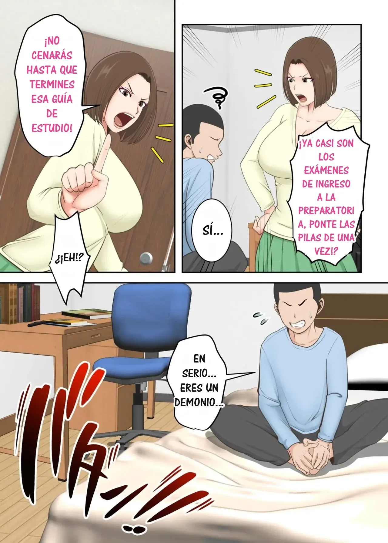 Oni no Kyouiku Mama ga Musuko to Amaama SEX Suru made｜Hasta que la Mamá Demonio de la Educación Tenga Sexo Dulce con Su Hijo page 4 full