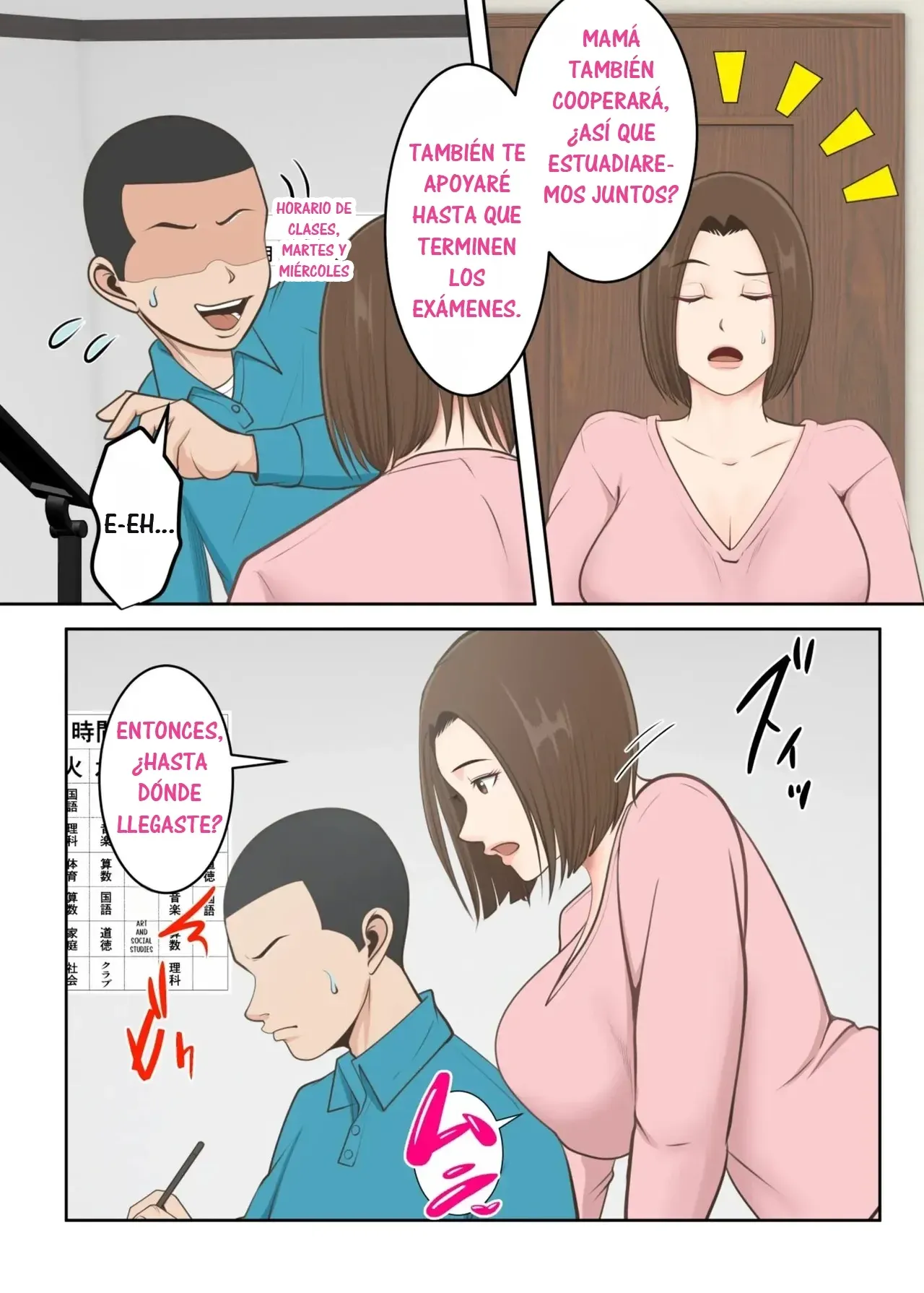 Oni no Kyouiku Mama ga Musuko to Amaama SEX Suru made｜Hasta que la Mamá Demonio de la Educación Tenga Sexo Dulce con Su Hijo page 8 full