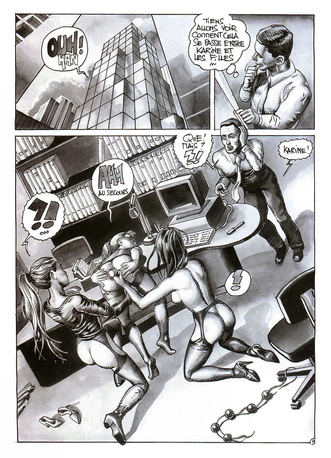 Bruno Coq  - Les aventures de Karine #2 : La Secrétaire page 10 full