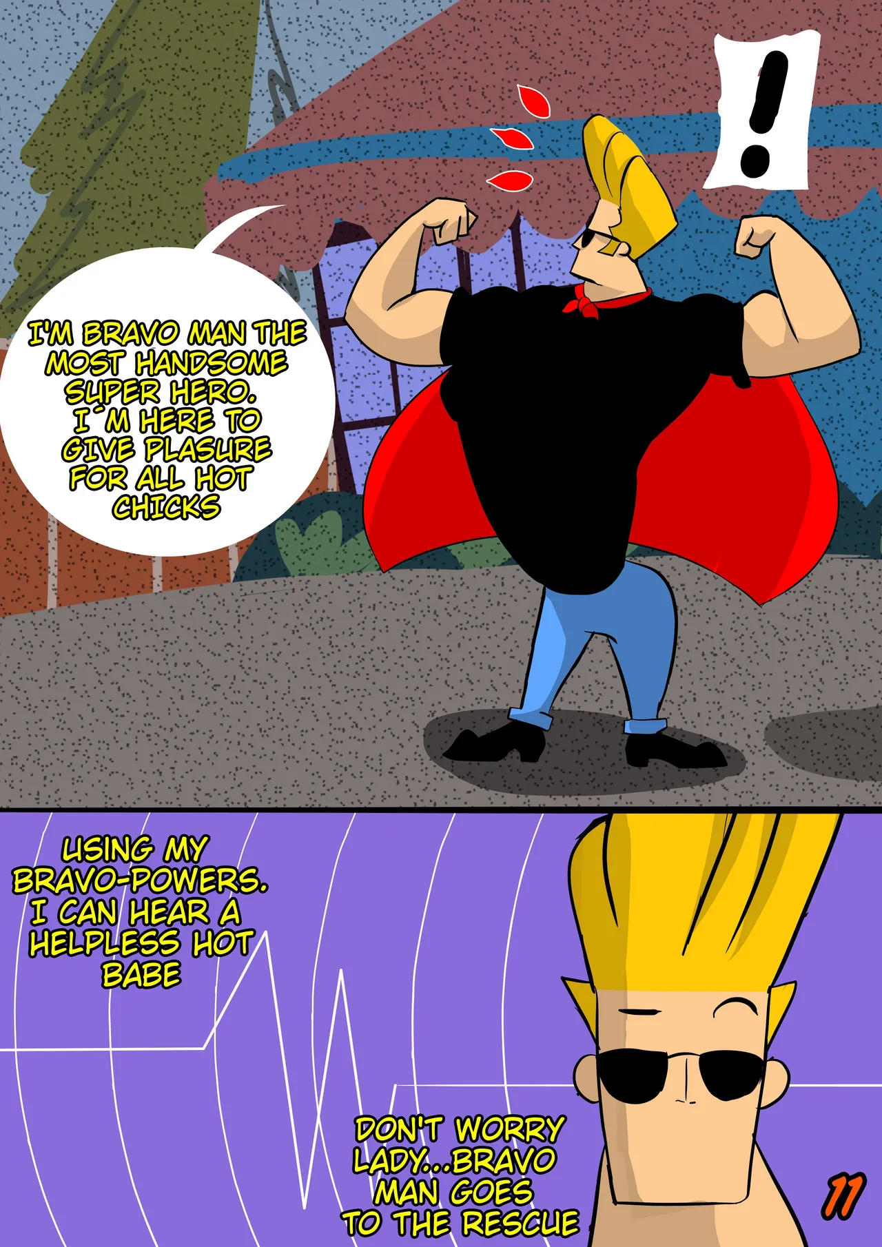 The Sexy Adventures of Bravo Man page 12 full
