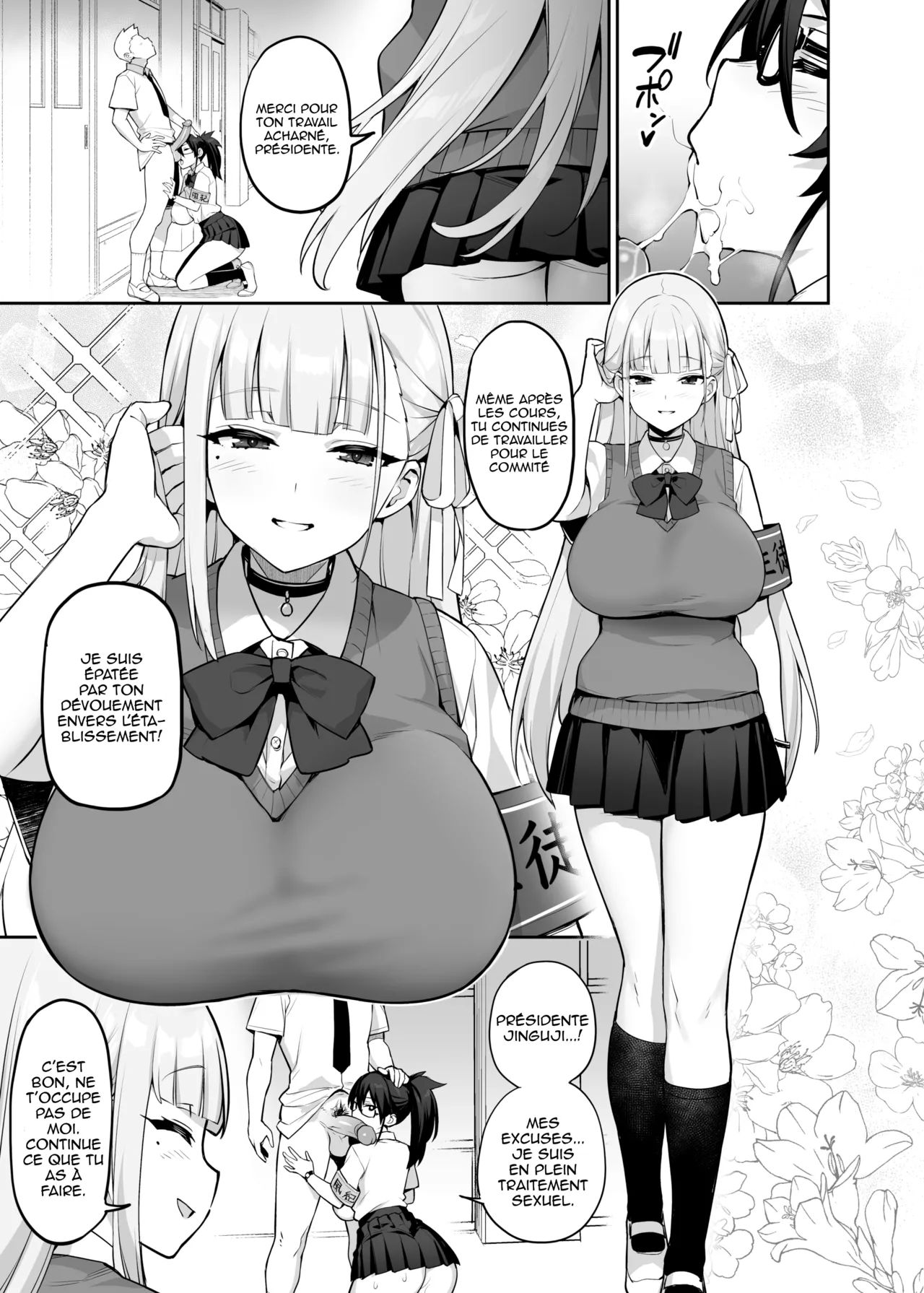 Akogare no Seitokaichou ga Kyonyuu Sugiru Ken | La présidente du bureau des élèves à des énormes seins page 4 full