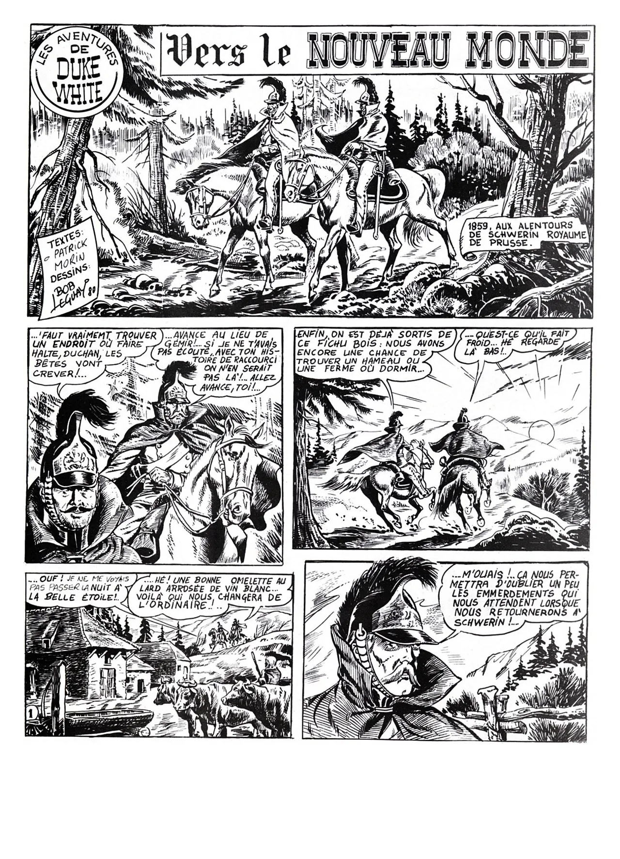 Bob Leguay & Patrick Morin - Les aventures de Duke White #1 : Vers le nouveau monde page 2 full