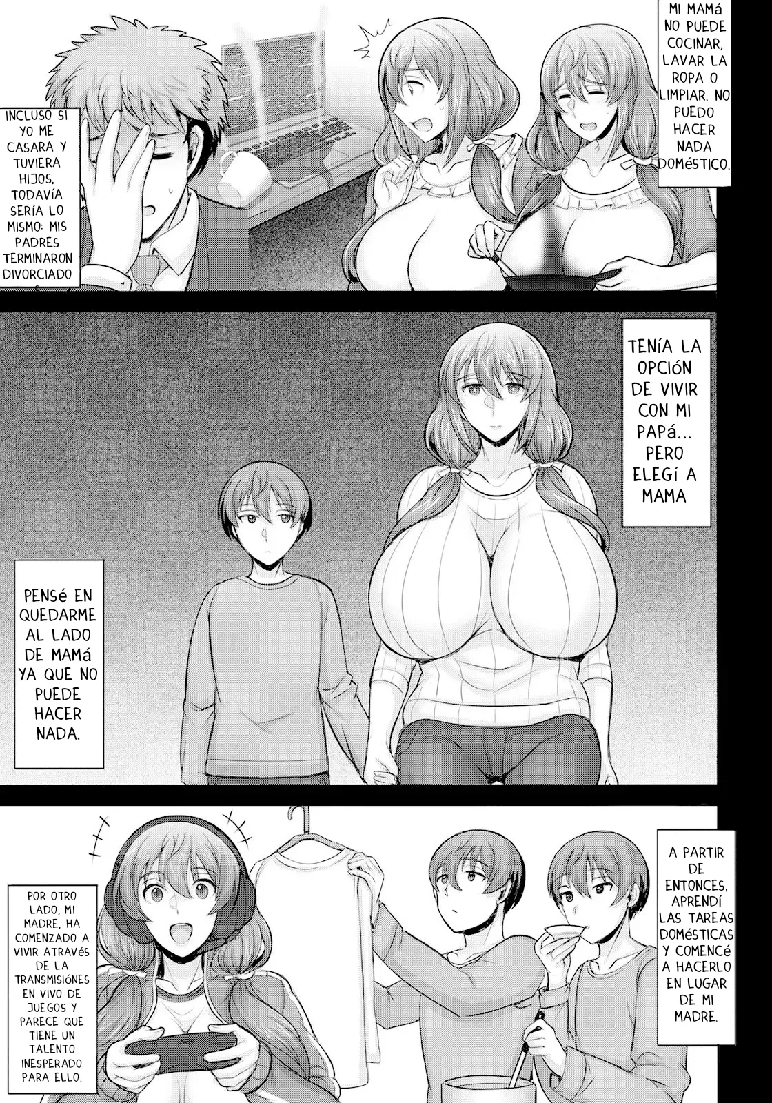 Dame Haha dakedo Suki nanda!｜Una Madre Inútil, ¡Pero la Amo! page 3 full