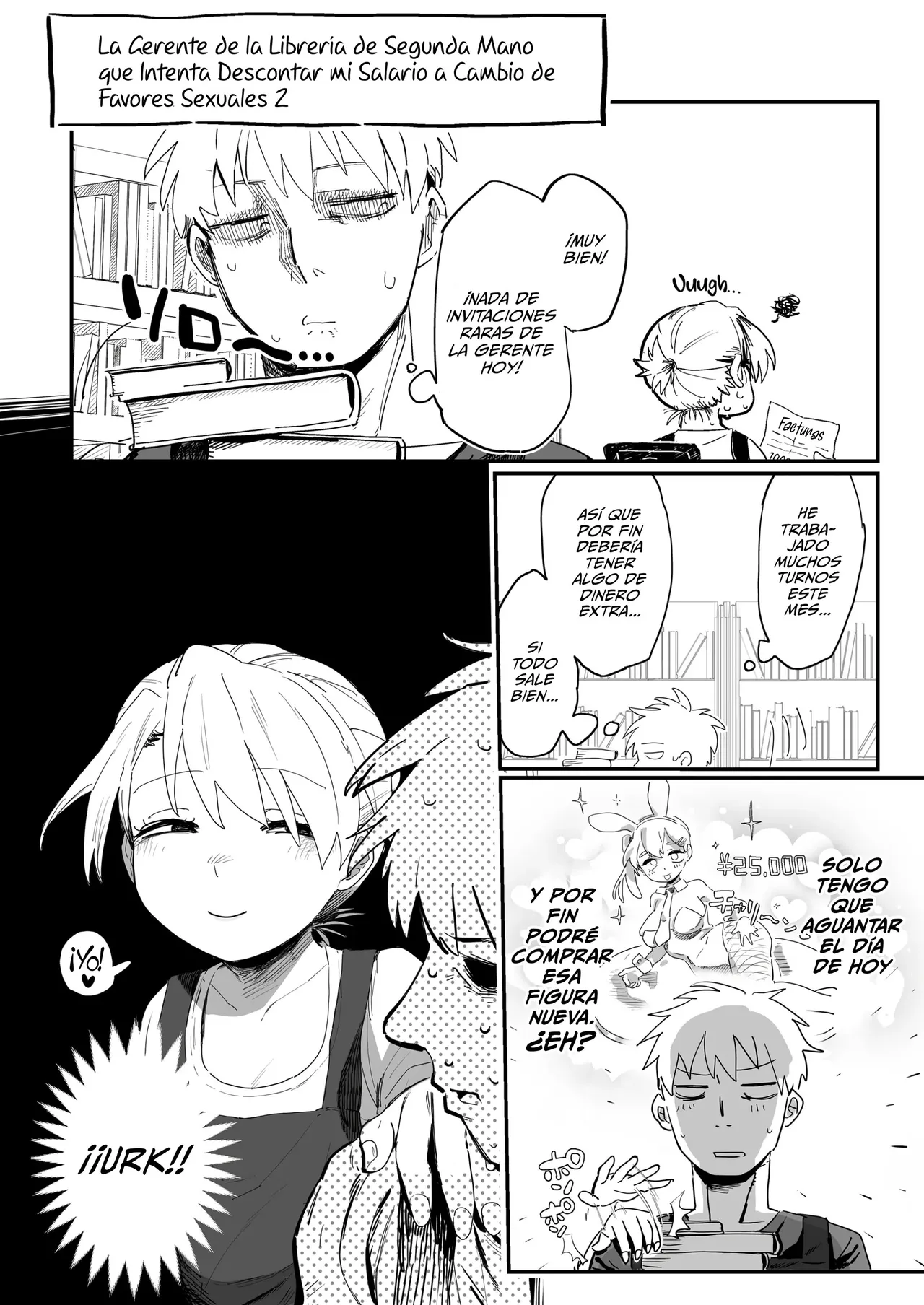 Tenchou ga Ecchi na Koto to Hikikae ni Kyuryou o Kezuri ni Kuru!! | ¡¡¡Mi Gerente Descuenta mi Salario a Cambio de Favores Sexuales!!! page 7 full