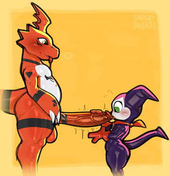 [SavourySausages] Guilmon x Impmon cover