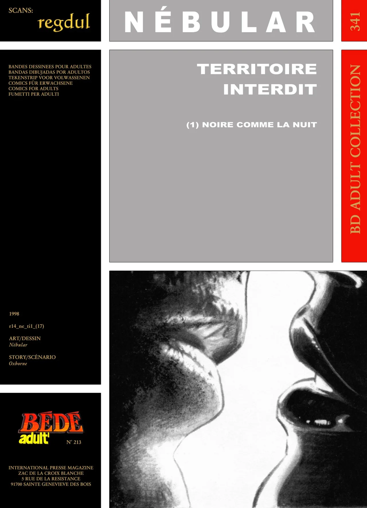 Nébular & Oxborne - Territoire interdit #1 : Noire comme la nuit page 1 full