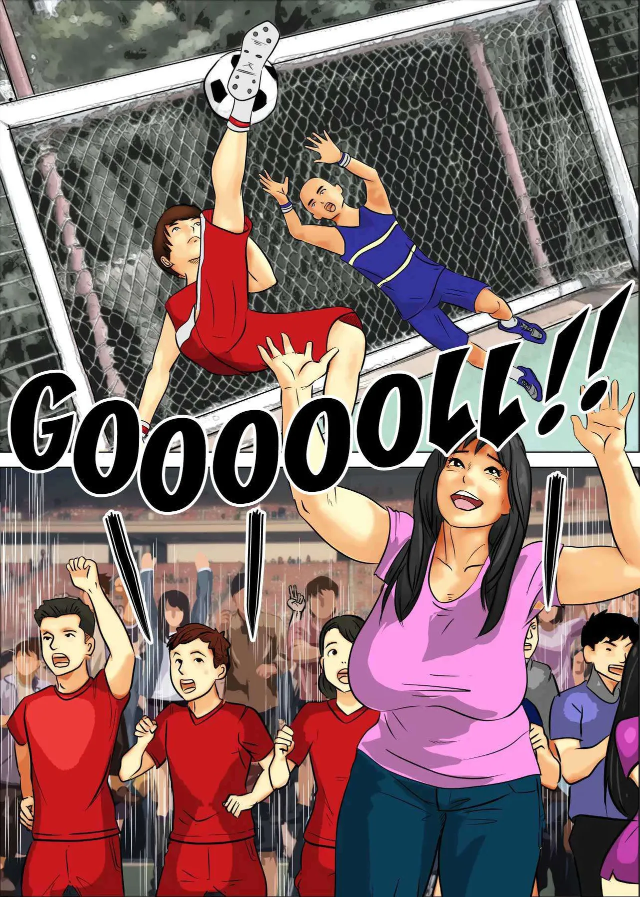 Musuko no Goal no Oiwai ni Doutei Sotsugyou Sasemashita｜Para Celebrar el Gol de Mi Hijo, Él Pidió Mi Cuerpo page 2 full