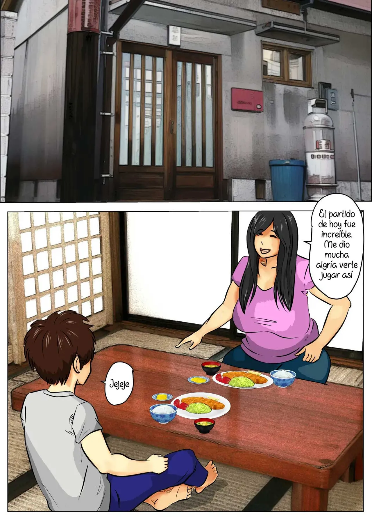 Musuko no Goal no Oiwai ni Doutei Sotsugyou Sasemashita｜Para Celebrar el Gol de Mi Hijo, Él Pidió Mi Cuerpo page 3 full