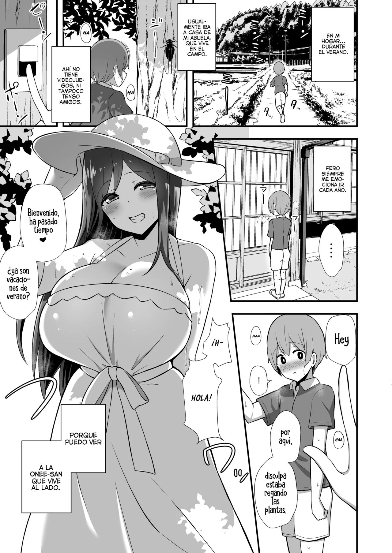 with onee-san in her summer dress 1 - page 1 full