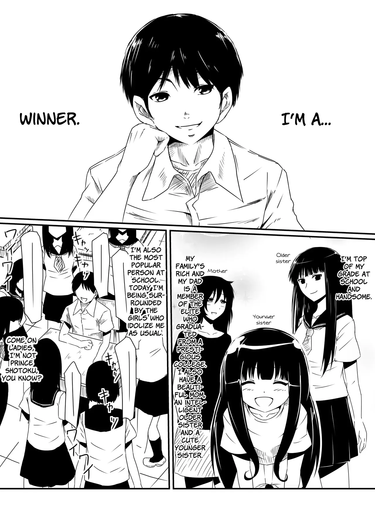Kami no Chinko o Motsu Shounen | Zenpen + Chinko ni Yuki Kuruu Haha to Shimai + Kami no Chinko de Yaritai Houdai! page 11 full