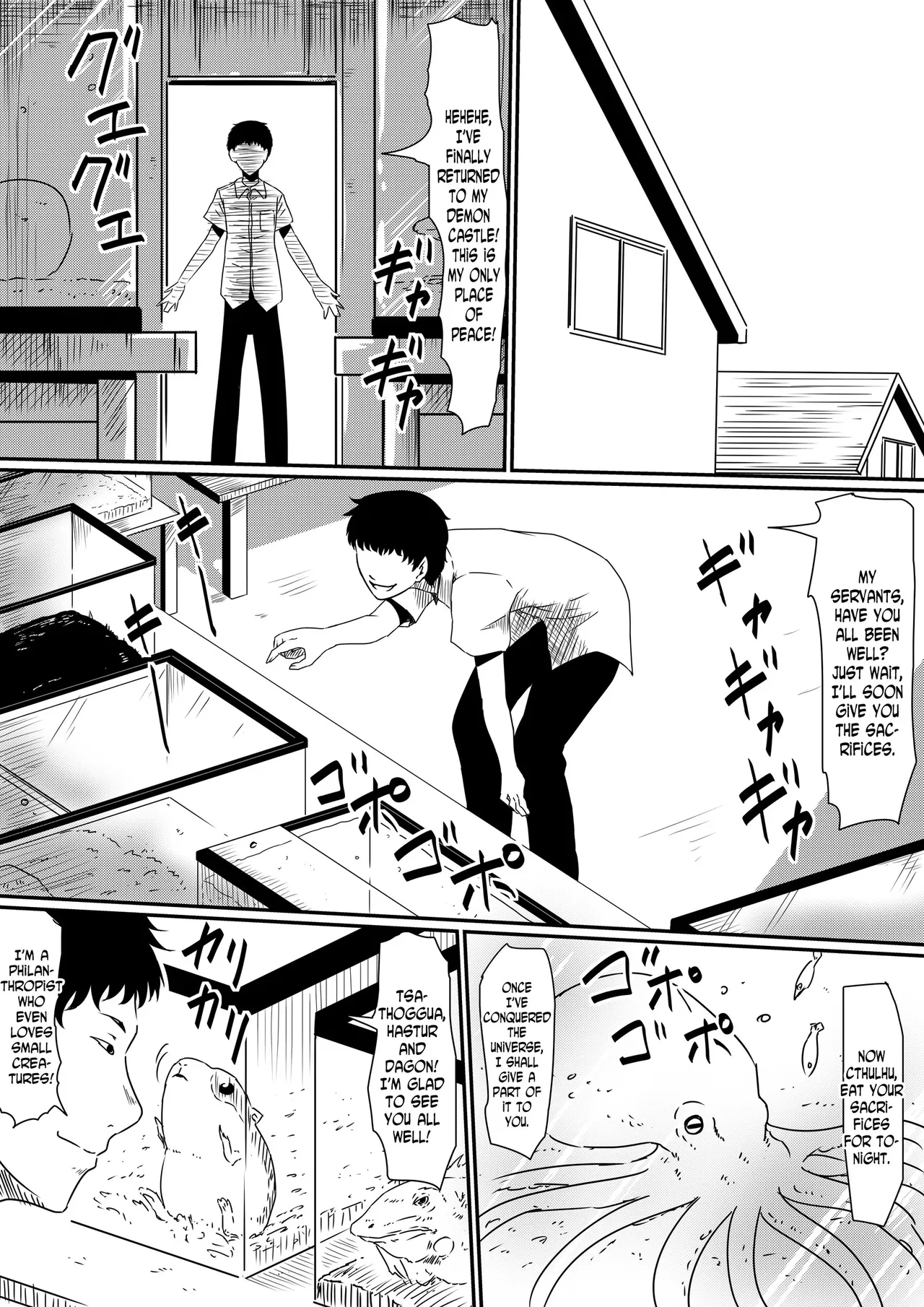 Kami no Chinko o Motsu Shounen | Zenpen + Chinko ni Yuki Kuruu Haha to Shimai + Kami no Chinko de Yaritai Houdai! page 5 full