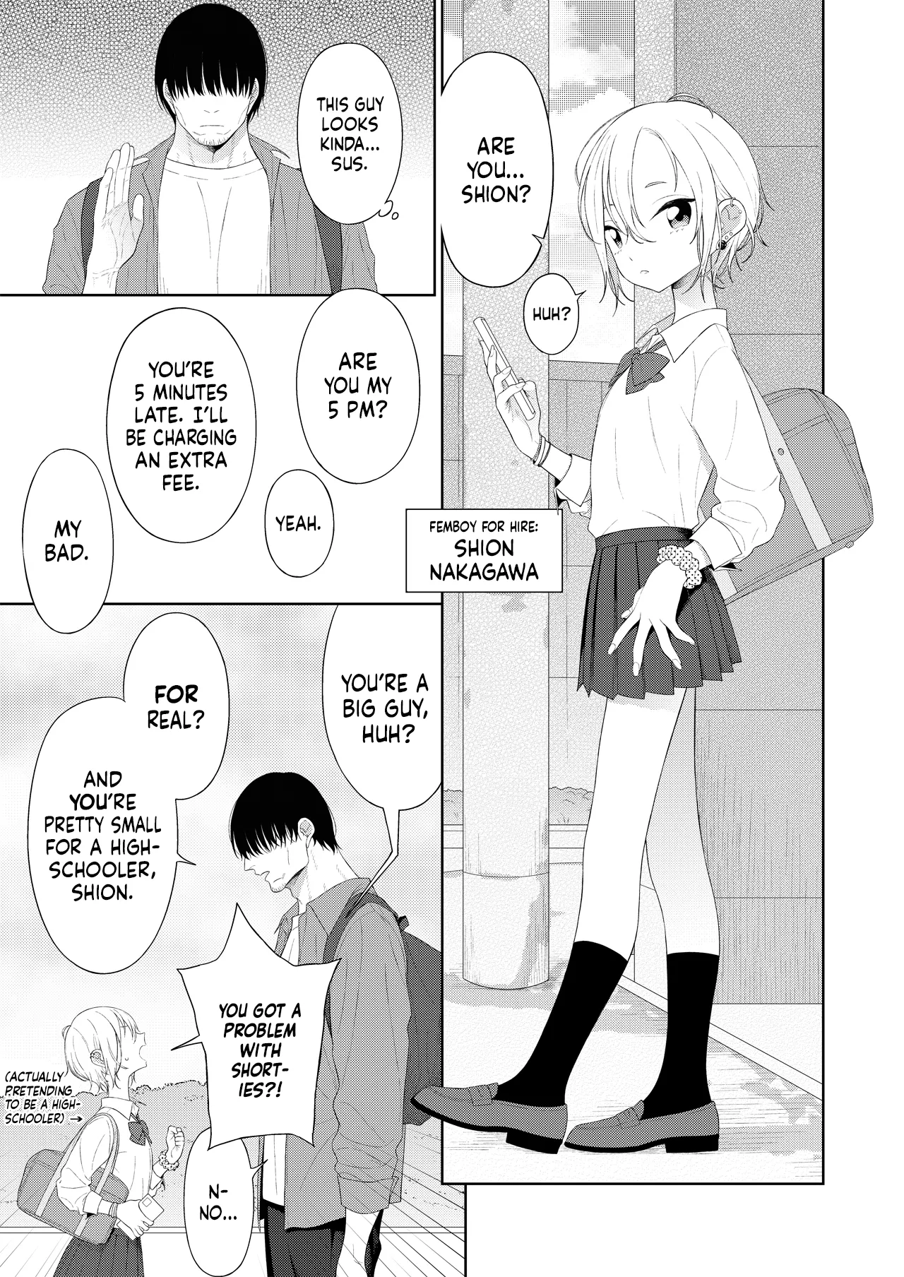 Kanraku! Papa Katsu Otokonoko | Lovestruck! Femboy for Hire page 2 full