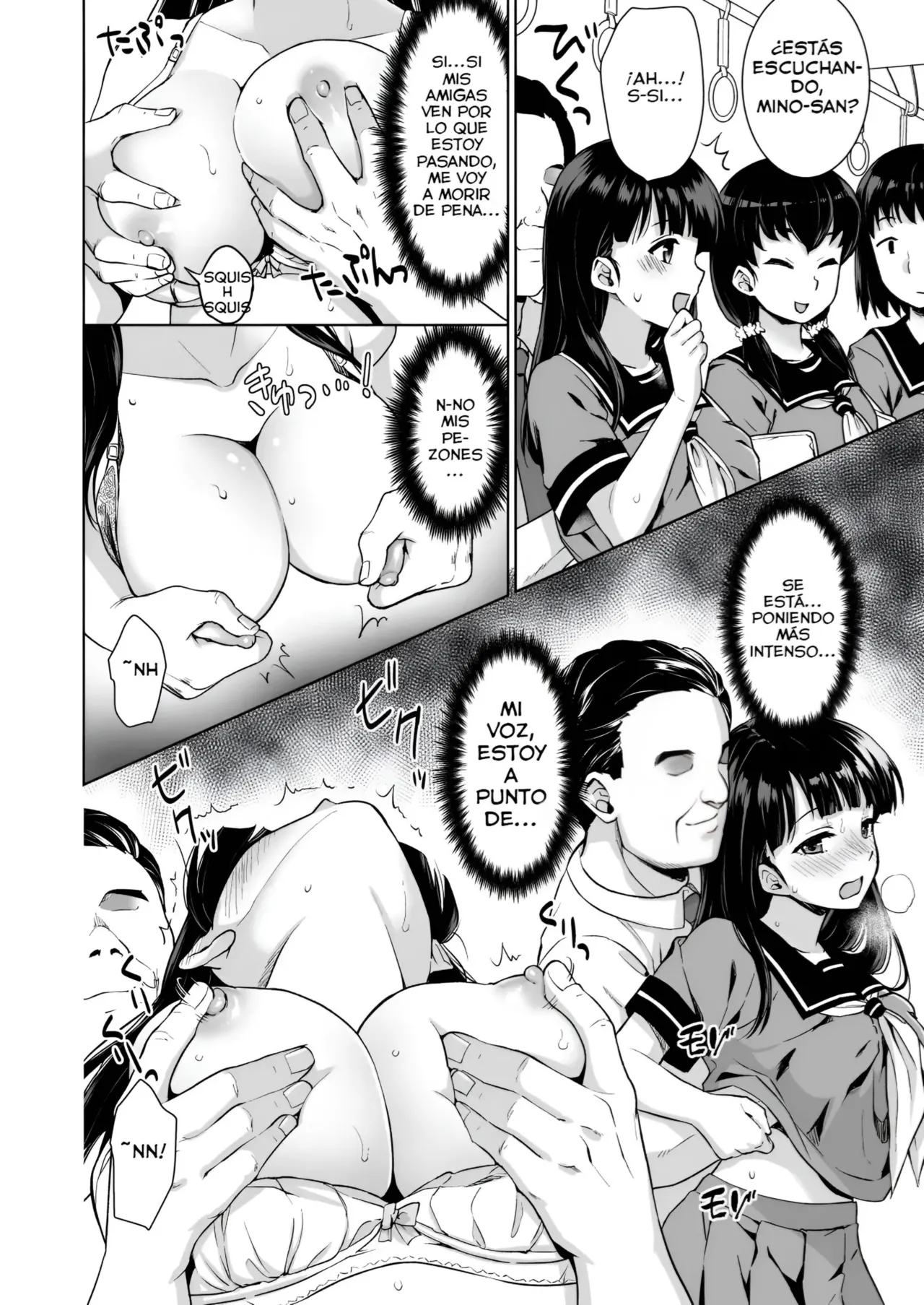 Anma , Iya da to Ienai Jimikei Shoujo to Chikan Densha en español sin censura. page 7 full