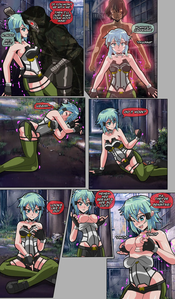 [TSFSingularity (Banagherlinks)] Deathgun takes over Sinon's Avatar and IRL body! cover