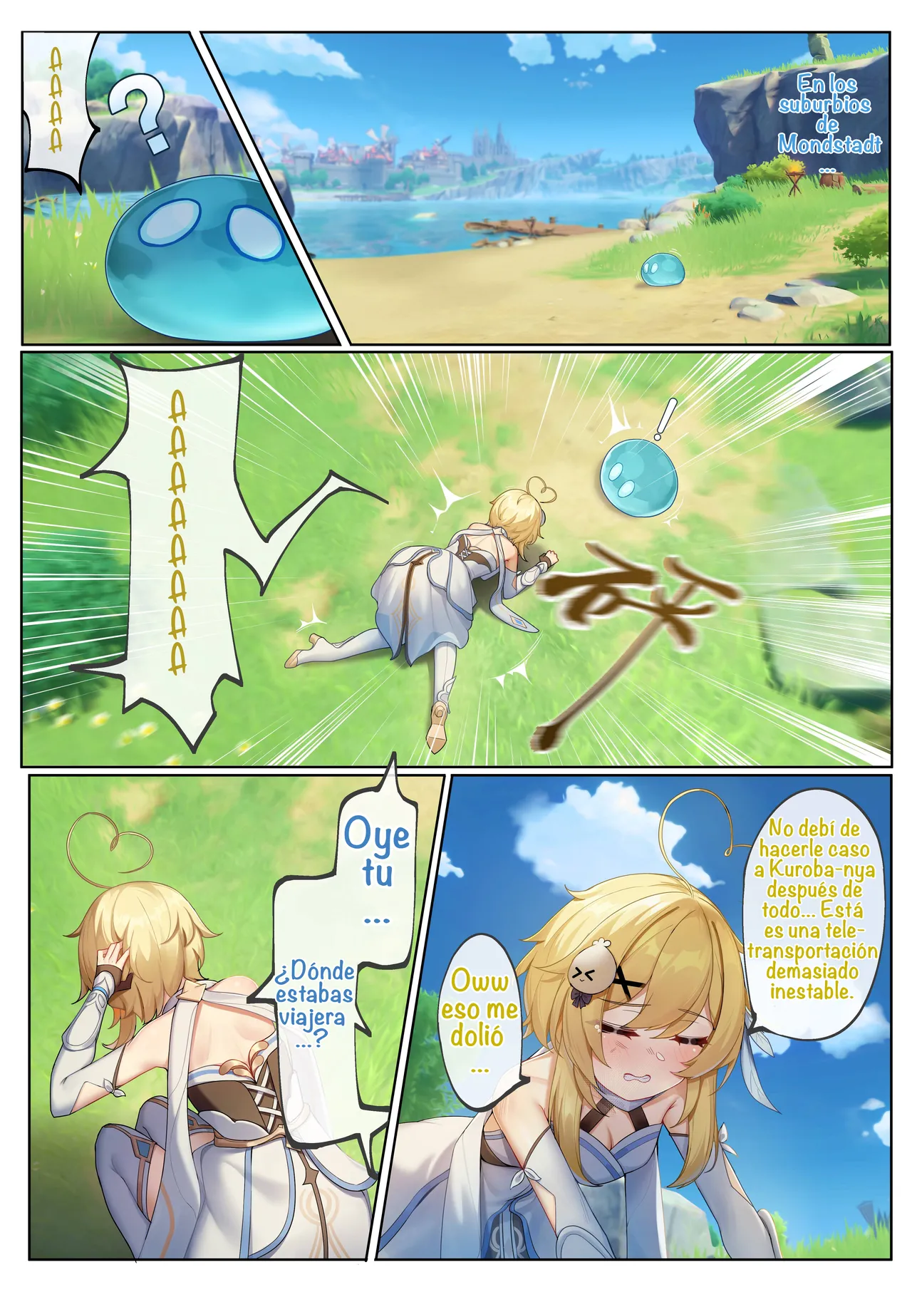 Teyvat ni Teni Shitara, Chimyaku Ijou de Minna Les ni Nacchatta  When I was Teleported to Teyvat, A Ley Line Disorder Turned Everyone into Lesbians page 4 full