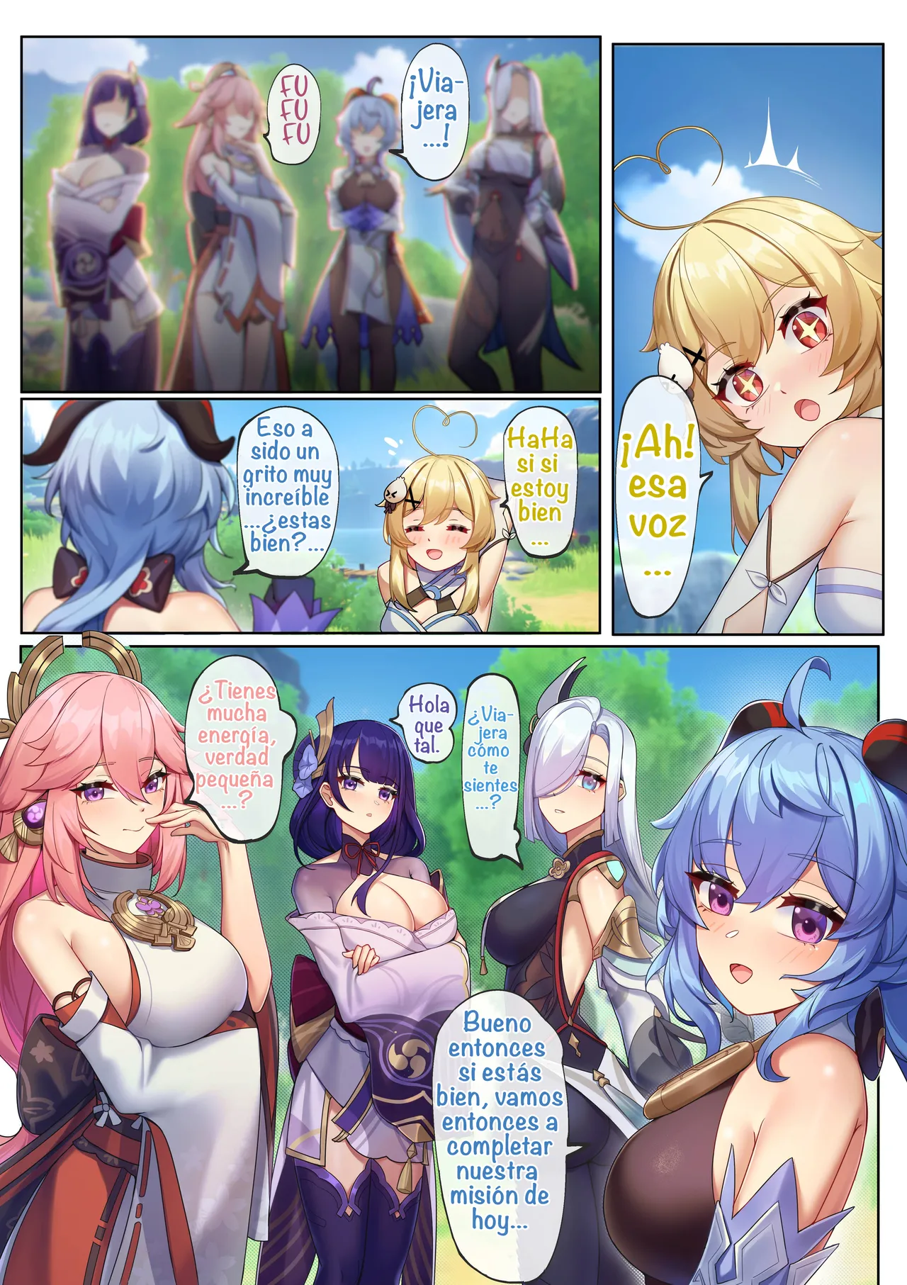 Teyvat ni Teni Shitara, Chimyaku Ijou de Minna Les ni Nacchatta  When I was Teleported to Teyvat, A Ley Line Disorder Turned Everyone into Lesbians page 5 full