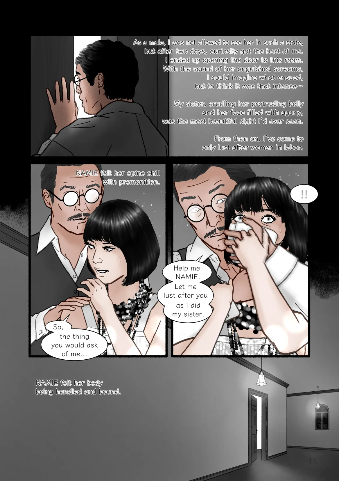 HARAMI-KIBYOSHI Ep7 "The birth of harlot NAMIE" page 11 full