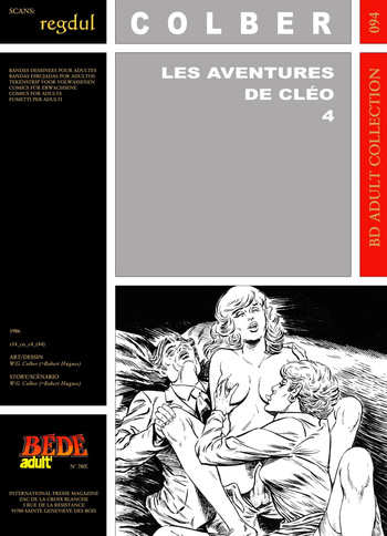[Bédé Adult 94] W. G. Colber [= Robert Hugues] - Les aventures de Cléo #4 cover