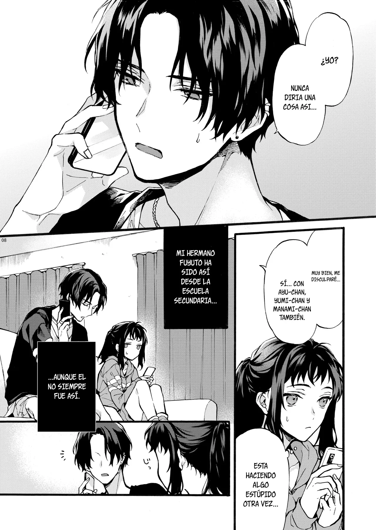 Kono Hito Kareshi ja Arimasen!!  ~Shinomura Kyoudai no Jijou~｜¡¡Este Chico NO es my Novio!!  ~La situación de los hermanos Shinomura~ page 7 full