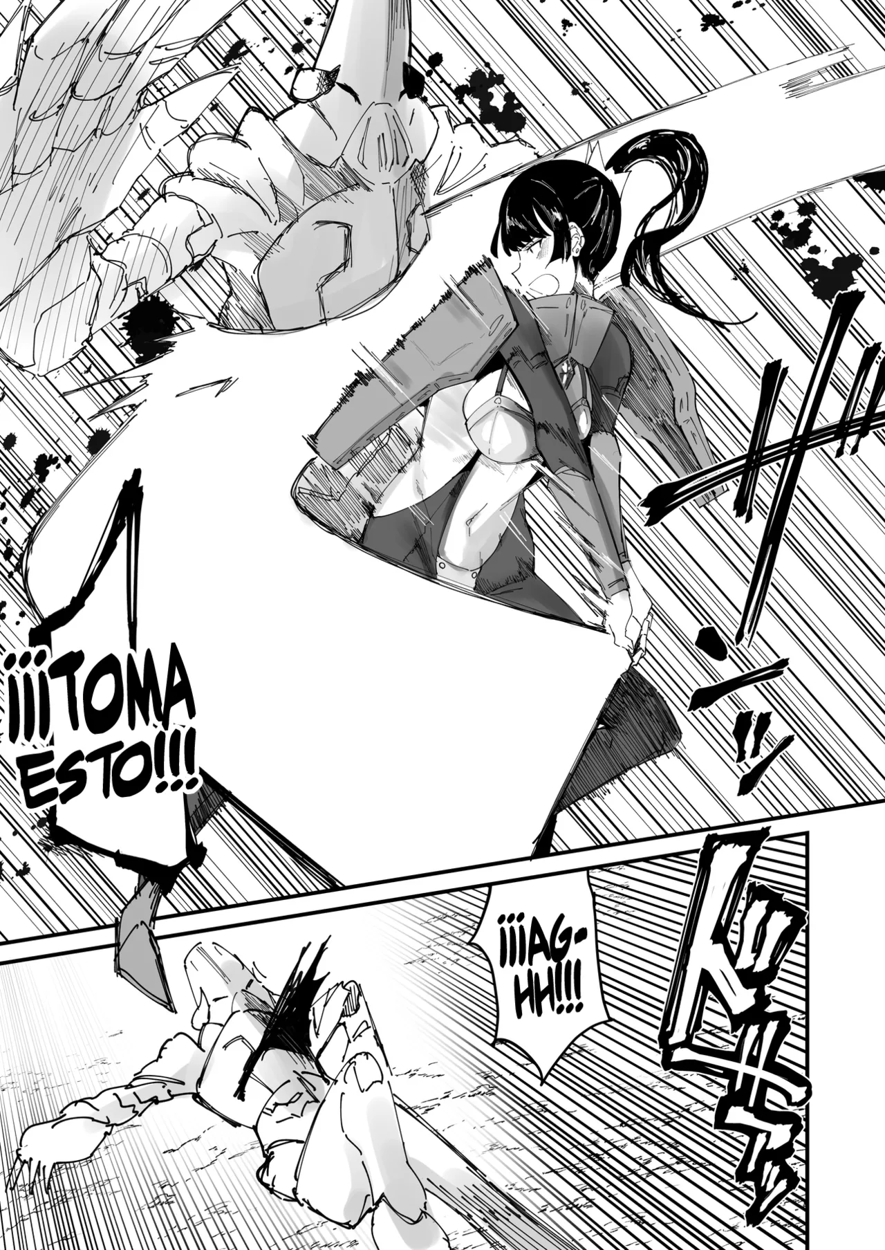 Futanari Sei Hime Shasei o Wasureta Futanari Heroine wa Buzama ni Hekoheko o Nedari de Kakko Warui Omorashi "Sasete Morau" | PRINCESA FUTANARI ~la heroína que olvidó cómo venirse, ruega y chorrea desvergonzadamente~ page 3 full