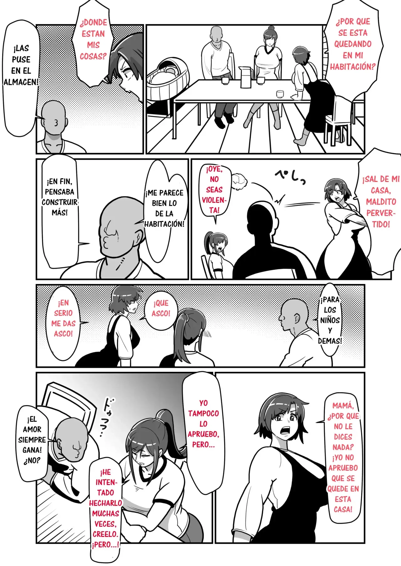 Bote Oyako~Tabetsukushi! Double Botehara Oyakodonburi!~｜¡Madre e Hija Embarazadas! ~¡ Devorando Completamente un Oyakodon de Madre e Hija!~ page 12 full