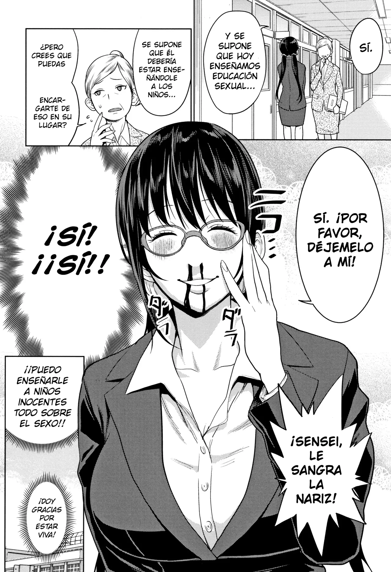 Yarisugi Seikyouiku! ~Hentai Onna Kyoushi Kikiippatsu~ | ¡Educación Sexual que fue demasiado lejos! page 4 full