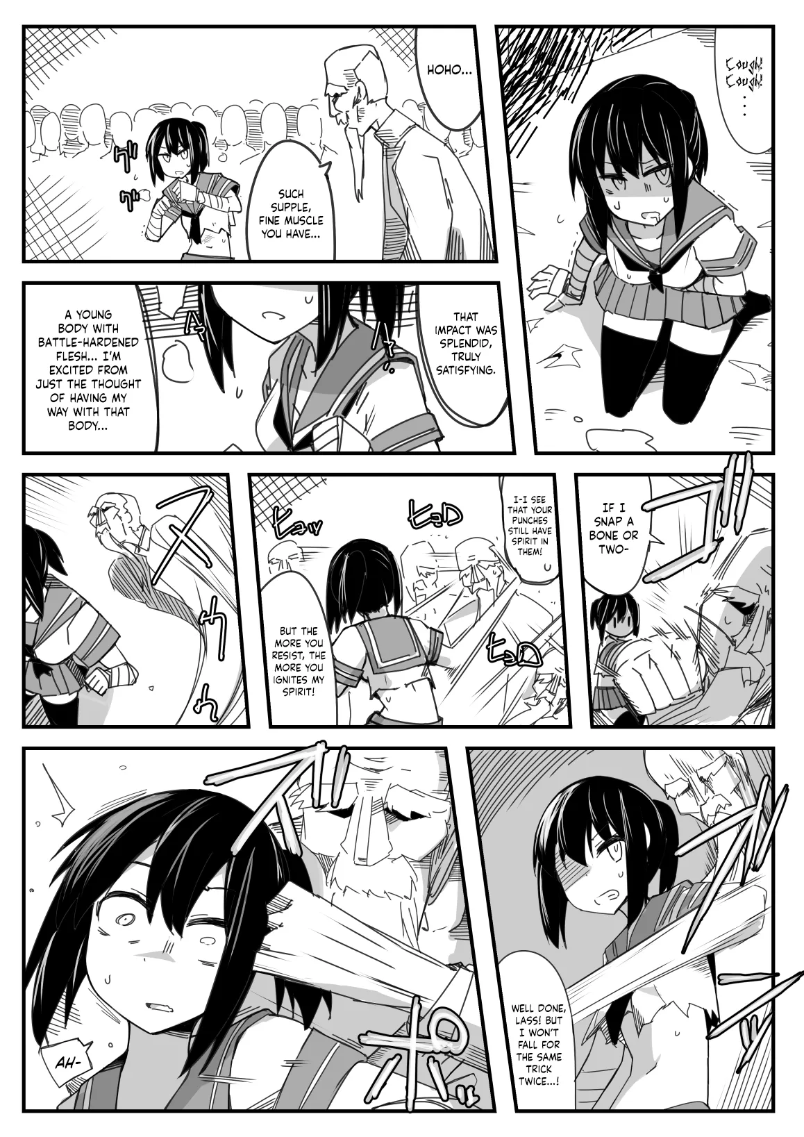 Sailor Fuku Chika Kakutou | Underground Fight in a Sailor Uniform page 11 full