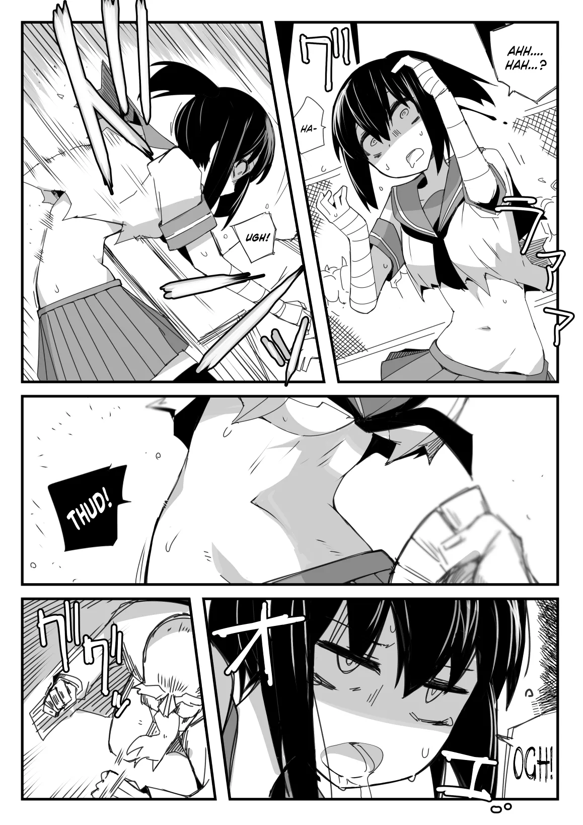 Sailor Fuku Chika Kakutou | Underground Fight in a Sailor Uniform page 12 full