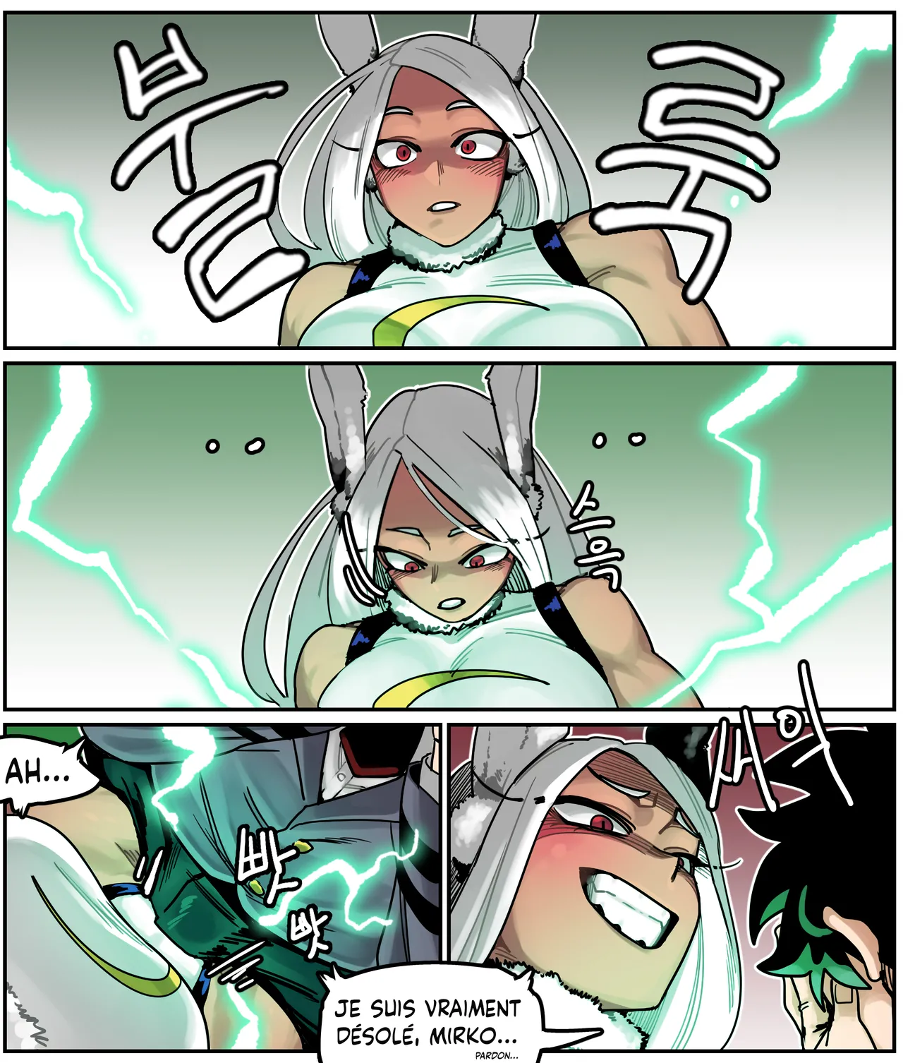 Deku Rencontre Mirko dans un Train et la Baise page 3 full
