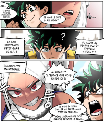 [Hello] Deku Rencontre Mirko dans un Train et la Baise (My Hero Academia) [French] [L'Aile-ou-la-Cuisse-Trad] cover