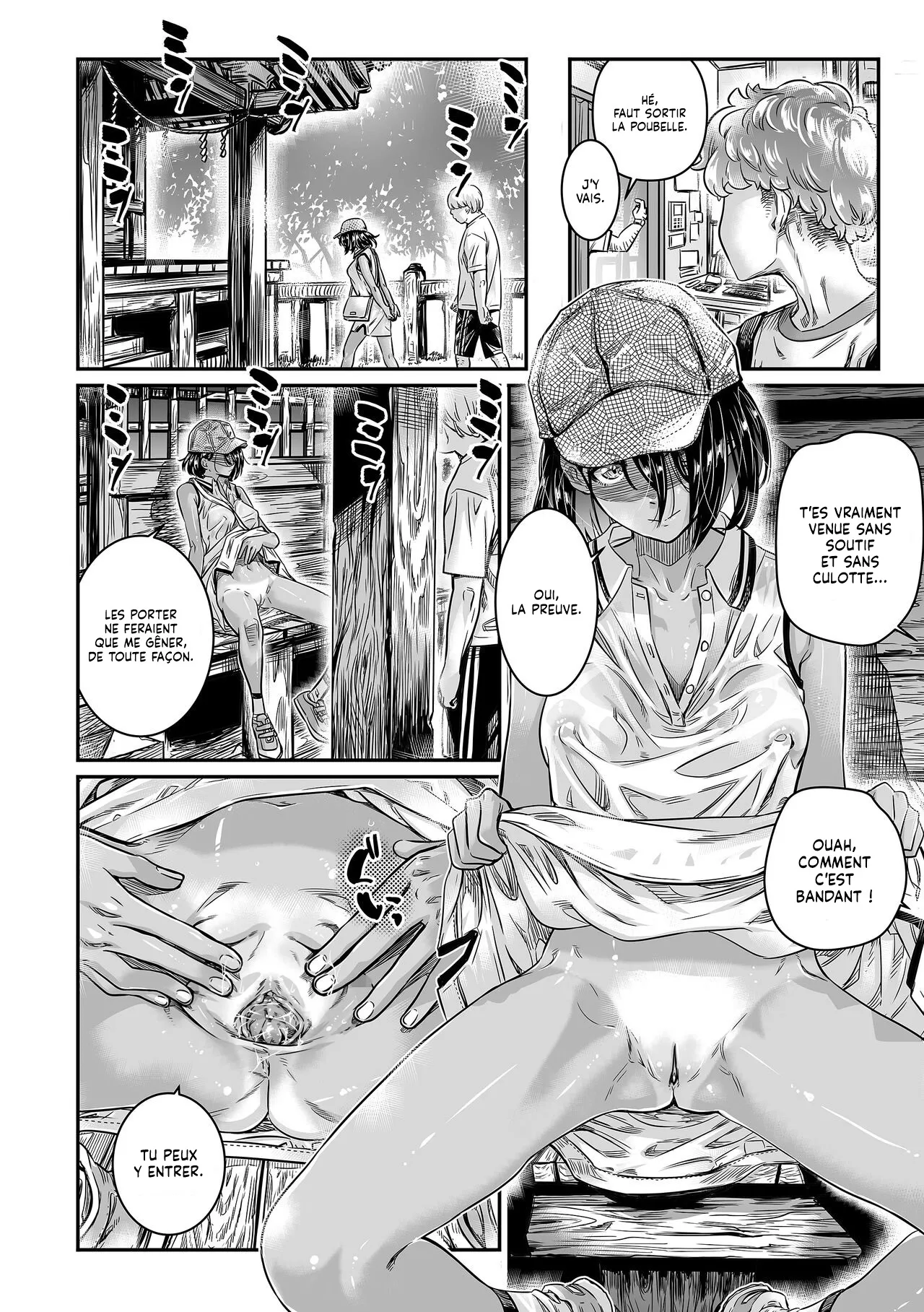 Hiyake no Bitch Shoujo wa, Doutei no Senpai o Yagai Sex ni Sasou | Une Fille Bronzée invite un gars à faire l'Amour en pleine air page 10 full