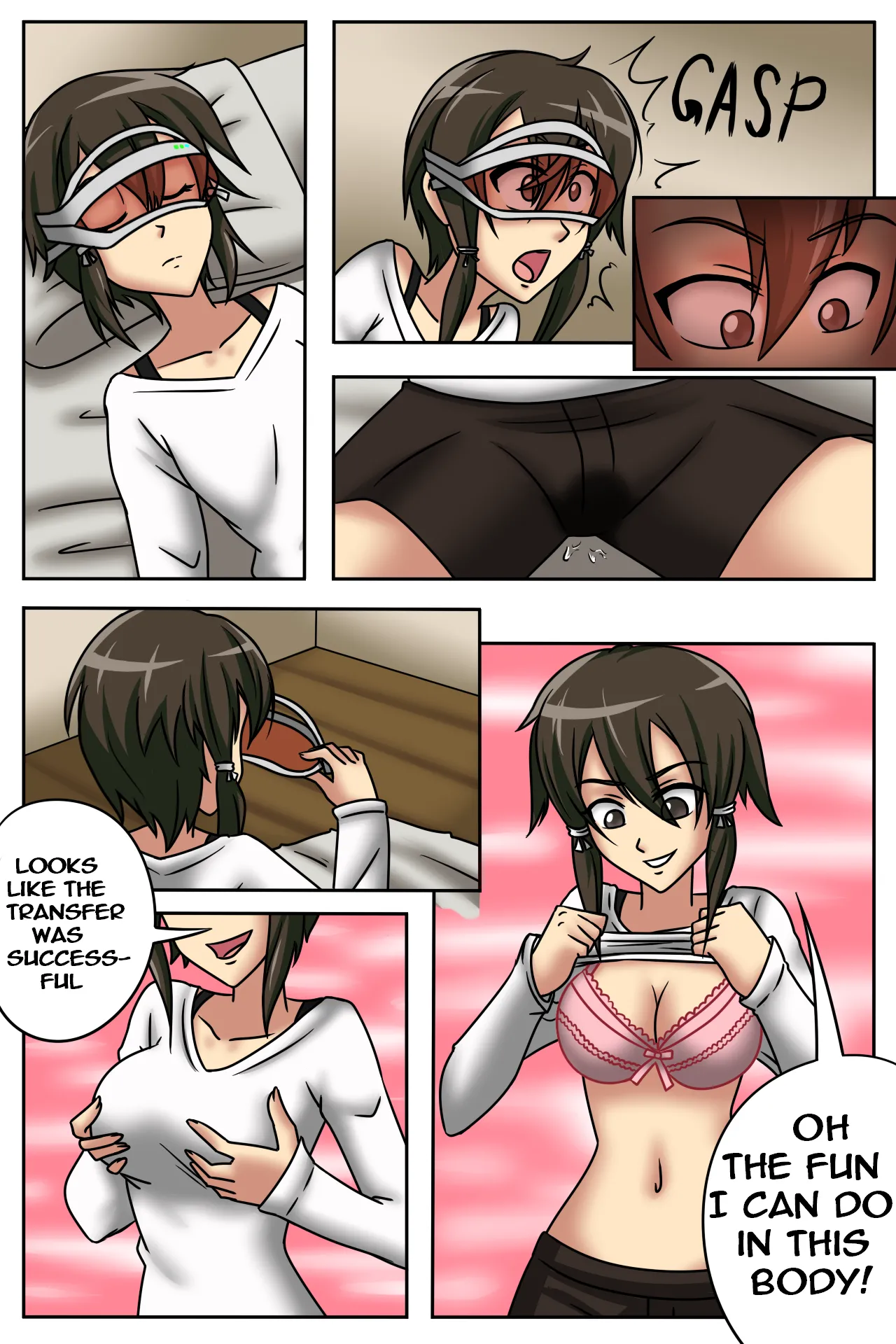 Deathgun takes over Sinon's Avatar and IRL body! page 5 full