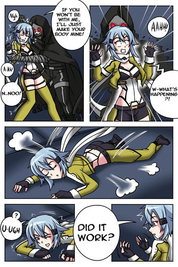[TSFSingularity (SMartDrawings)] Deathgun takes over Sinon's Avatar and IRL body! cover