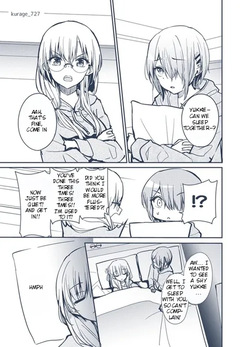 Ruka and Yuki in Bed Together