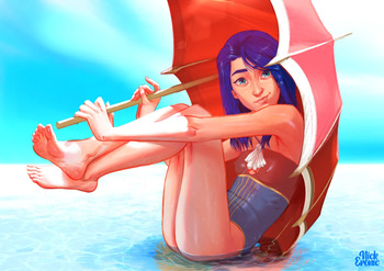 [NickEronic] Summer Caitlyn (Arcane) cover
