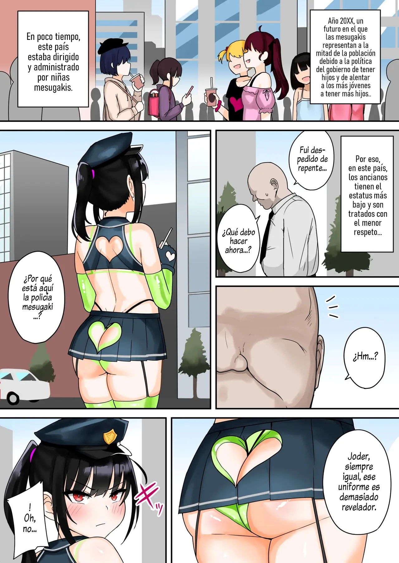 Taiho Shichauzo! Mesugaki Police 24-Ji | ¡Estás Arrestado, Viejo Cochino! Policía Mesugaki Patrullando las 24 horas page 2 full