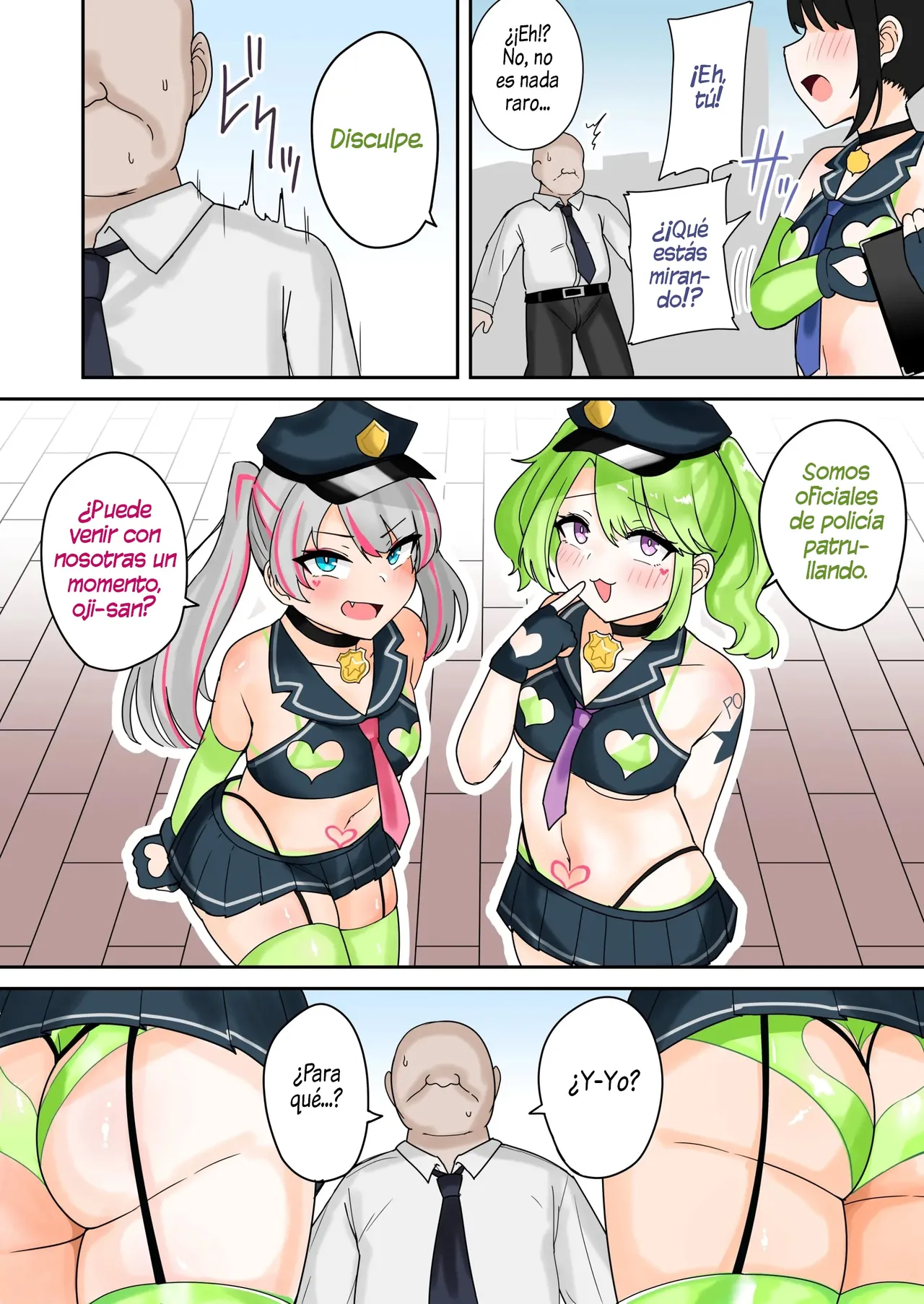 Taiho Shichauzo! Mesugaki Police 24-Ji | ¡Estás Arrestado, Viejo Cochino! Policía Mesugaki Patrullando las 24 horas page 3 full