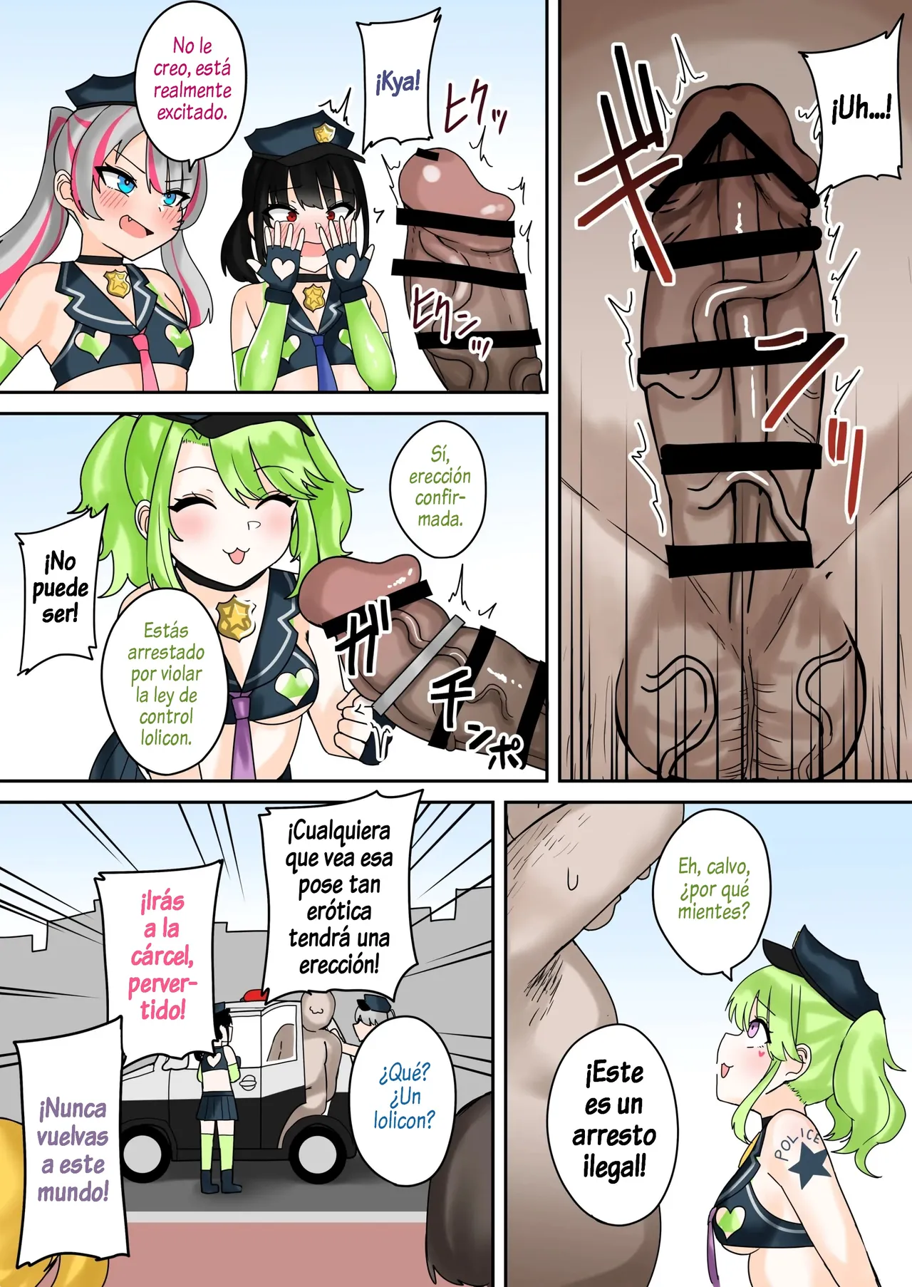 Taiho Shichauzo! Mesugaki Police 24-Ji | ¡Estás Arrestado, Viejo Cochino! Policía Mesugaki Patrullando las 24 horas page 6 full