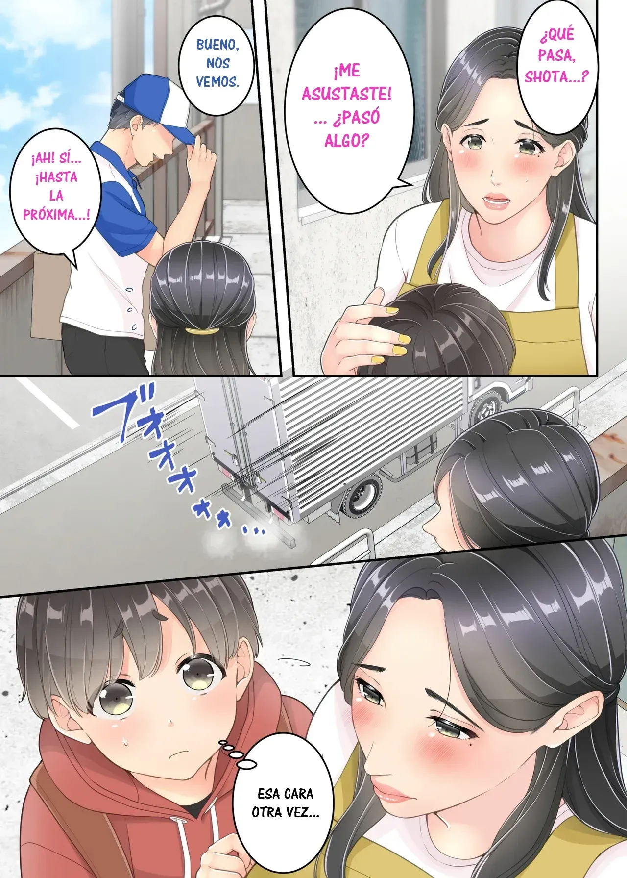 Boku no Mama to Takuhai no Onii-san ga. | Mi Mamá y el Repartidor. page 12 full
