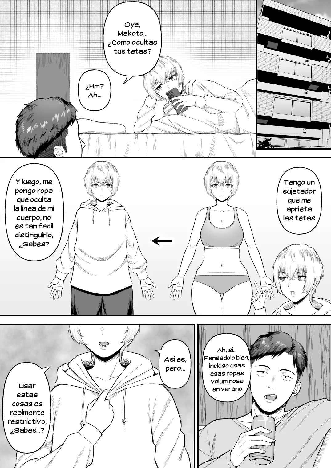 Shinyuu no Ikemen Danshi ga Jitsu wa Bakunyuu Joshi da to Hanmei shita Baai｜Lo que Pasaría si Descubrieran que el Guapetón de mi Amigo Realmente es una Hermosa Chica de Pechos Grandes page 12 full