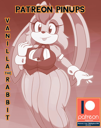 [MrBigdon1992] Patreon Pinups: Vanilla the Rabbit (Sonic the Hedgehog) cover