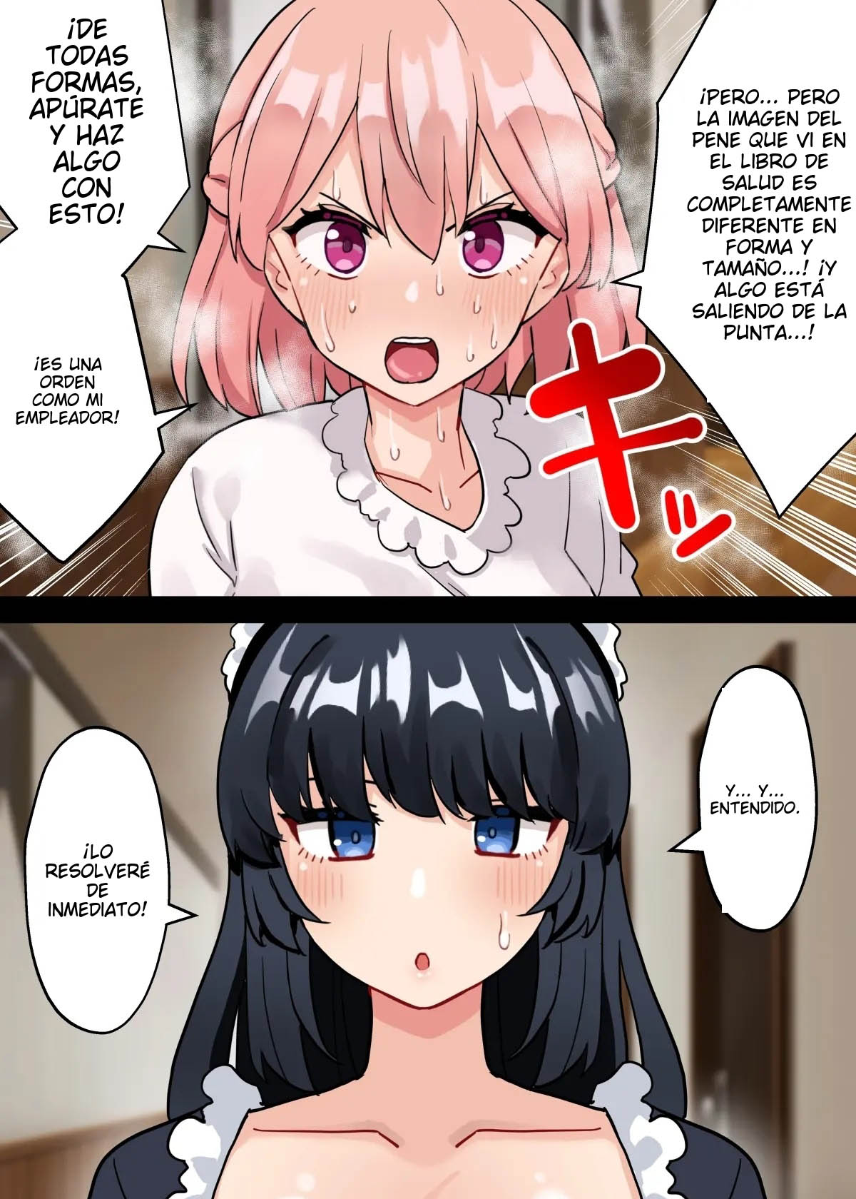 24-Jikan Oho-goe Doubutsu Koubi no Yakata ~Futanari Ojou-sama ga Bakunyuu Maid ni Chinpo Kanri Sareru Hanashi~ | La Casa donde se Oyen Gemidos las 24 Horas porque Cogen como Animales Todo el Tiempo ~La Hitoria de Cómo una Señorita Futanari es Controlada por Su Sirvienta~ page 11 full