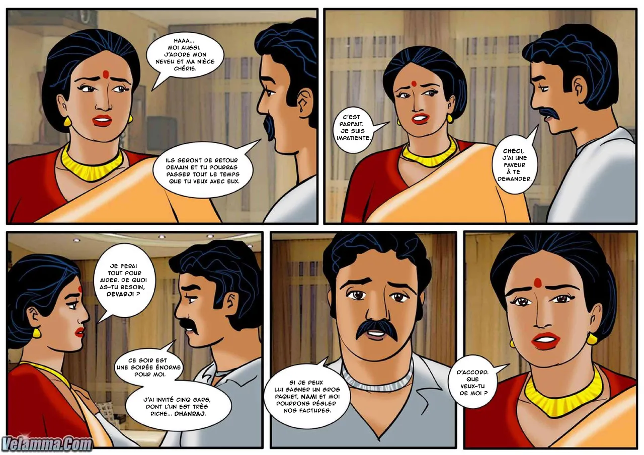 Velamma - 039- Quand il s'agit d'une partie de poker sexy, Vela fait tapis ! page 4 full