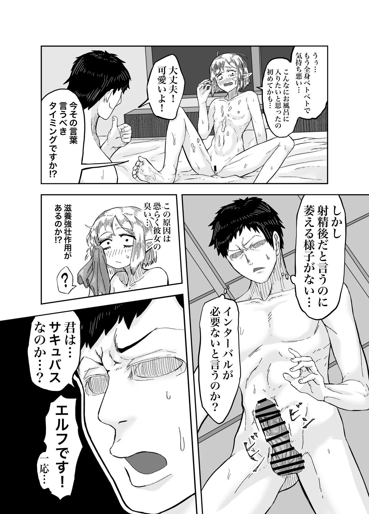 風呂嫌いな地味顔エルフの娼婦を騙して嫁にする page 12 full