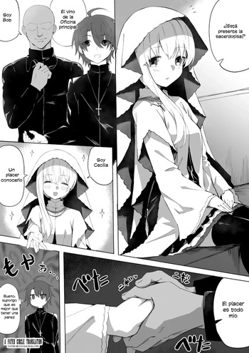 [Chiizu Ore] Seijo-sama ga Netorarete Nichijou-teki ni Hoka no Otoko to Sex Shite Shimau｜La Santa hizo NTR y termina teniendo sexo con otro hombre a diario (Shiro Seijo to Kuro Bokushi) [Spanish] [Cathal y sus panas] cover